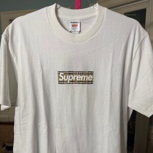 Supreme Burberry Box Logo Tee - NWT Size L